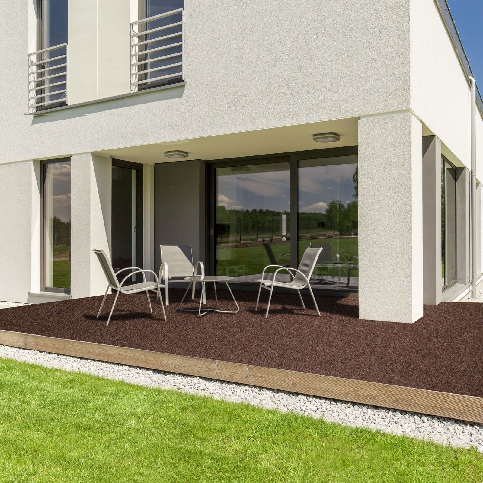 casa pura Rasenteppich Farbwunder Pro Braun, Erhältlich in verschiedenen Größen, Höhe: 4 mm