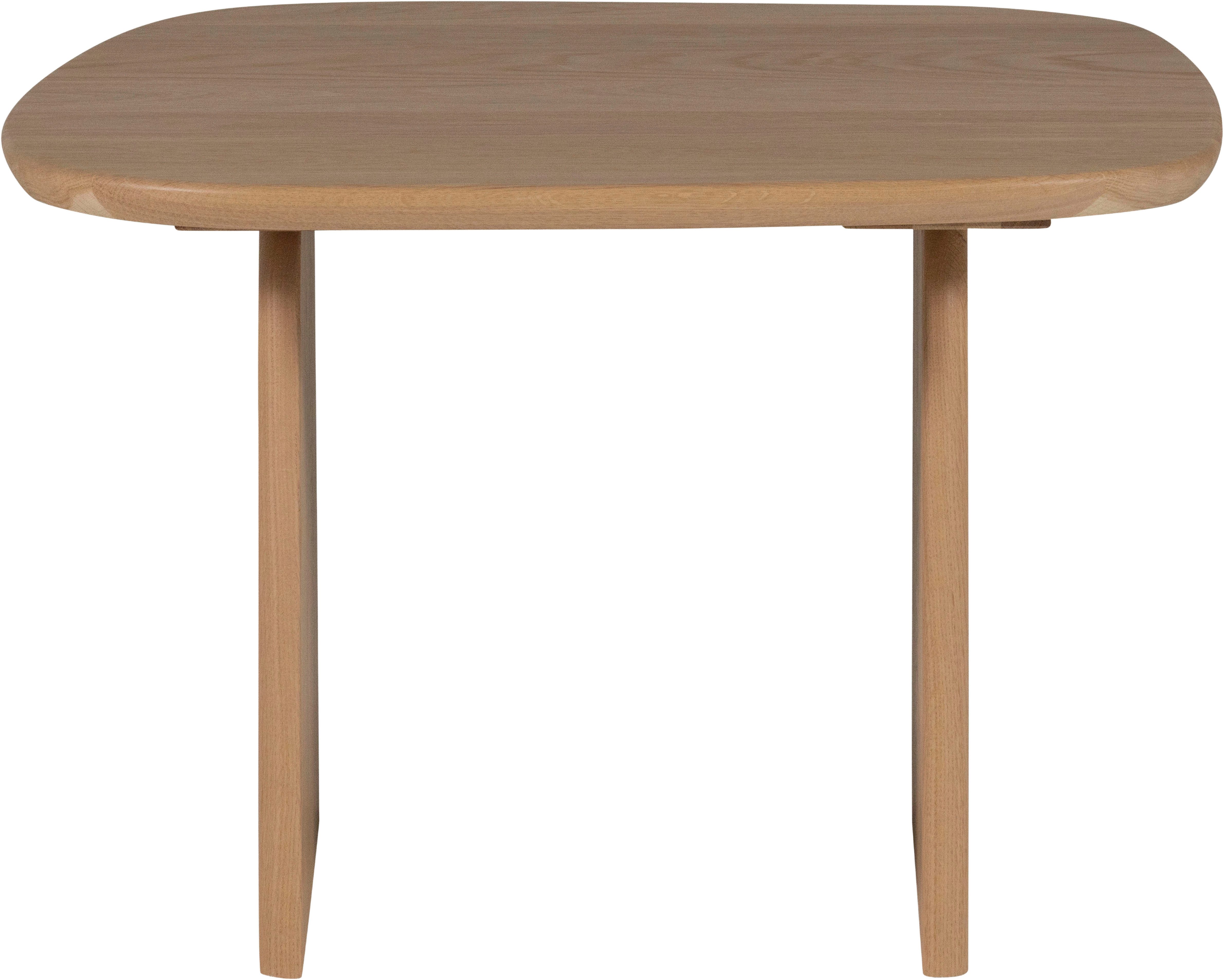 WOOOD Couchtisch Tablo mit FSC®-Mix Eichenholz und organischer Form B60 x T60 x H40 cm, Transparente Schutzlackierung, Tragkraft 50 kg, kompakte Ausführung