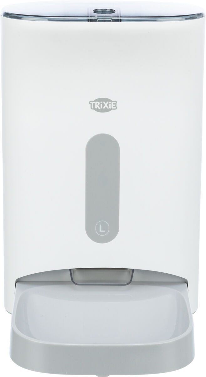 TRIXIE Hunde-Futterautomat Futterautomat TX8 2.0 - weiß/grau - 4,5 l/24 × 38 × 19 cm