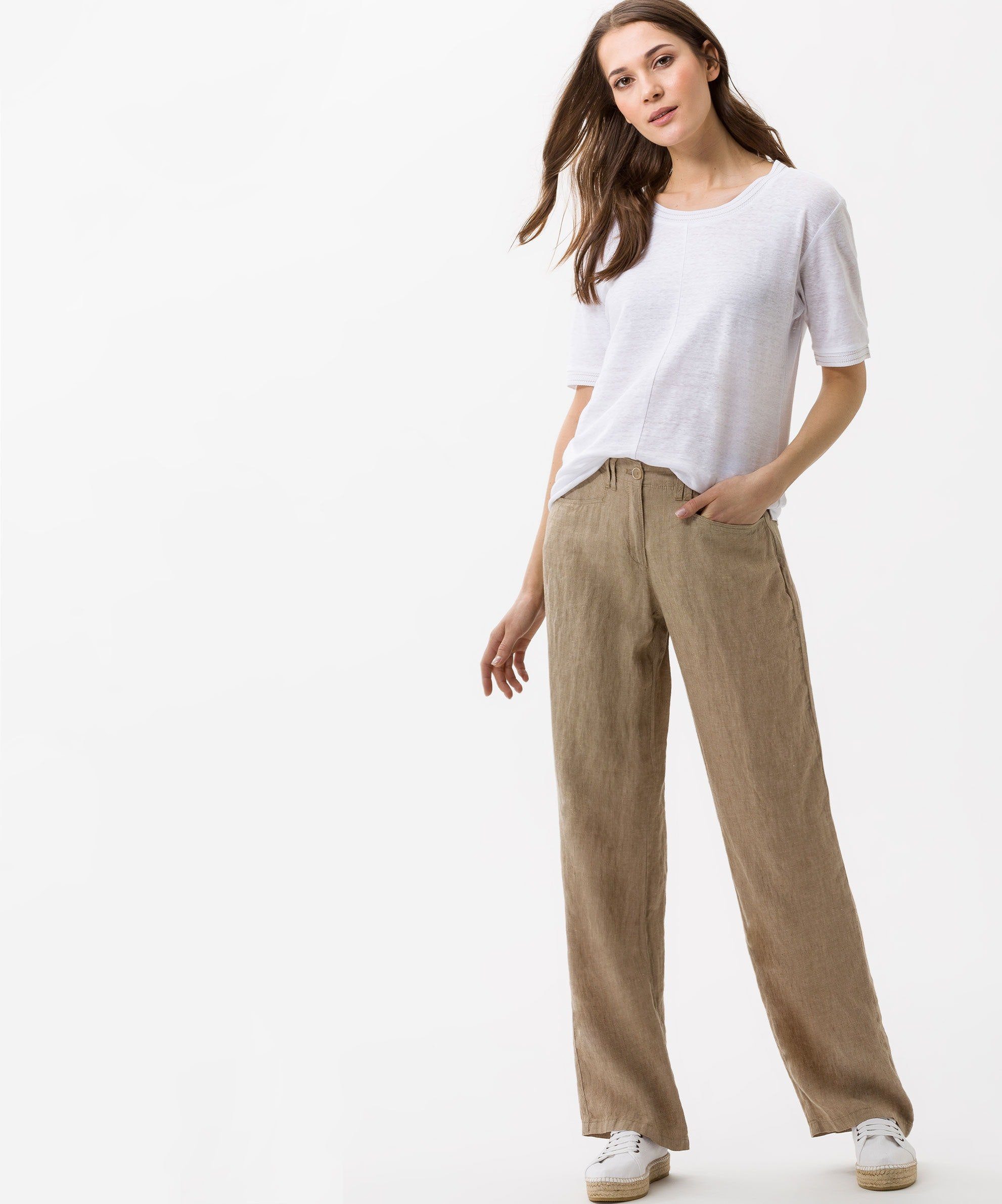 Brax Leinenhose Leinenhose mit legerer Silhouette