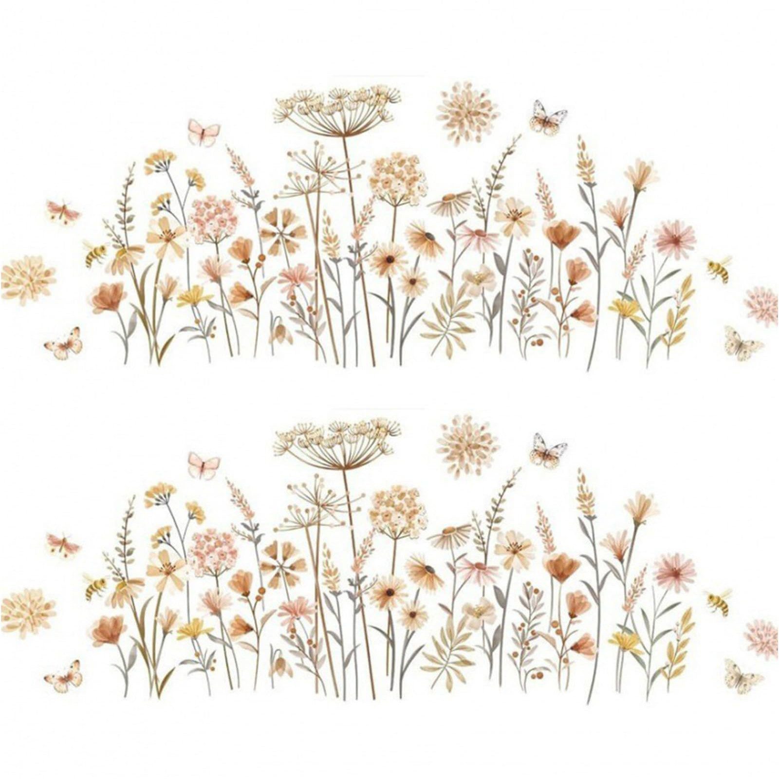 BlingBin Wandtattoo Wandsticker Blumen Boho Wandaufkleber, günstig online kaufen