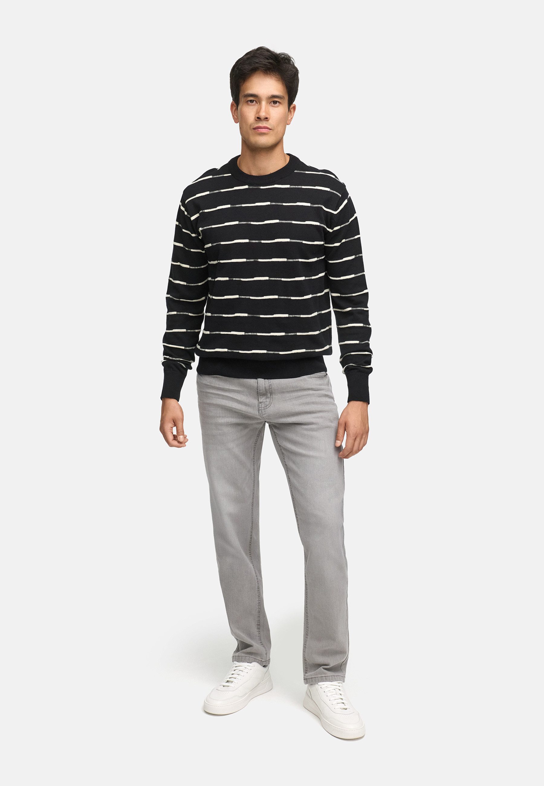 Indicode Strickpullover Herren INCapowlax Pullover Herrenpullover Herren-Strickpullover aus 100% Baumwolle