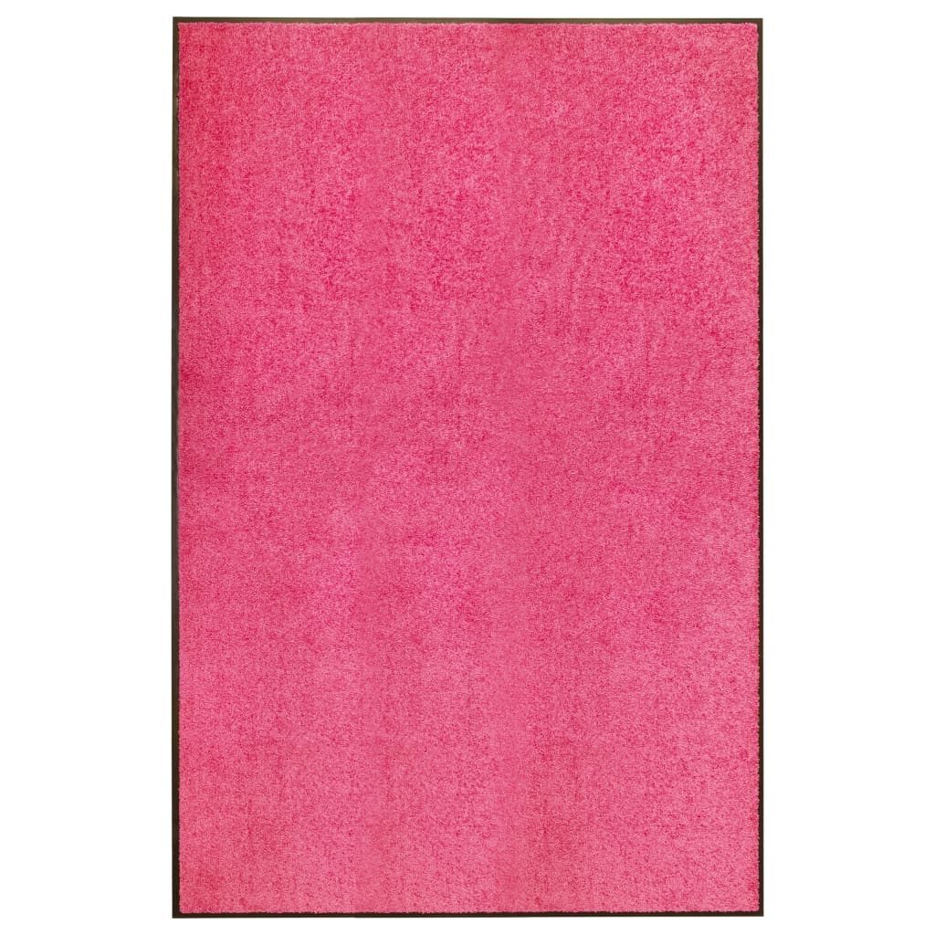 vidaXL Fußmatte Fußmatte Waschbar Rosa 120x180 cm, Rechteckig, Höhe: 0.9 mm