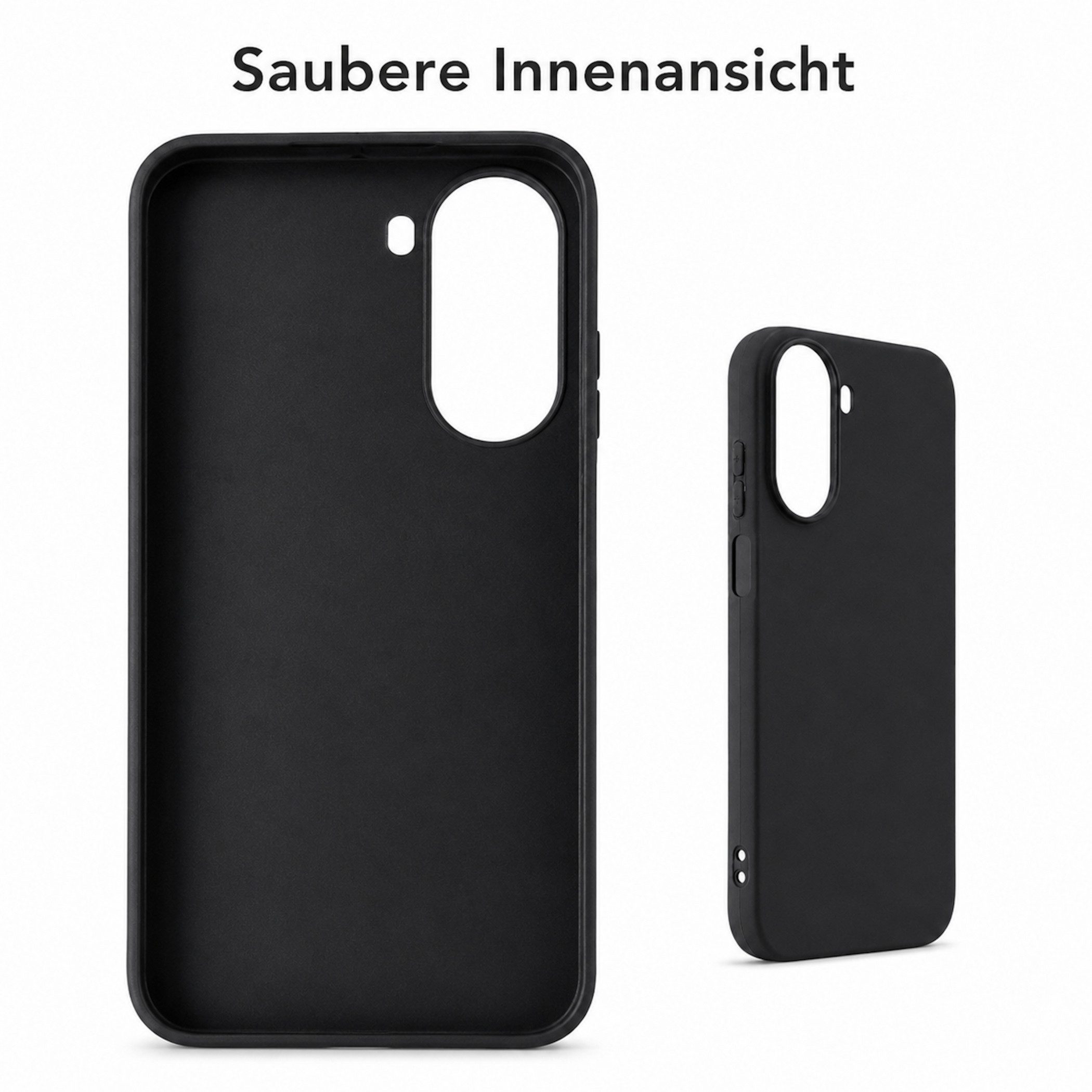 Wigento Handyhülle für Xiaomi Redmi A7 Pro TPU Silikon Slim Dünn Flexibel Cover Schwarz 6,9 Zoll, Stilvolle TPU Hülle, präzise Aussparungen, schützend – Bild 4 von 5