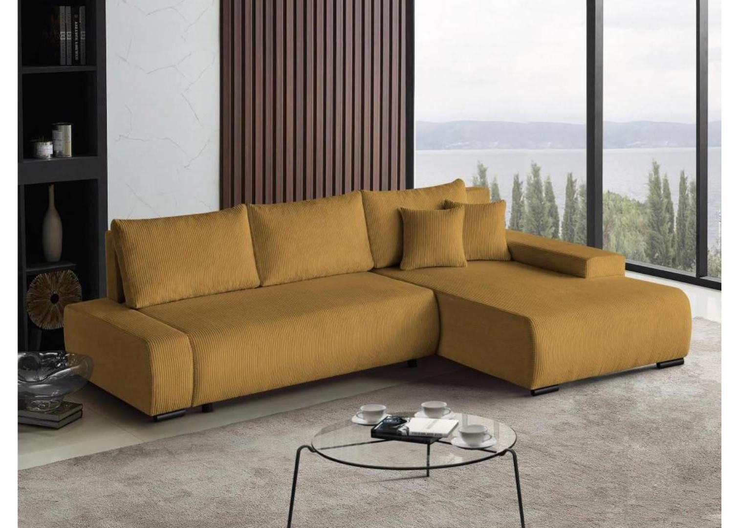 Beautysofa Ecksofa DRACO POSO L, mit günstig online kaufen