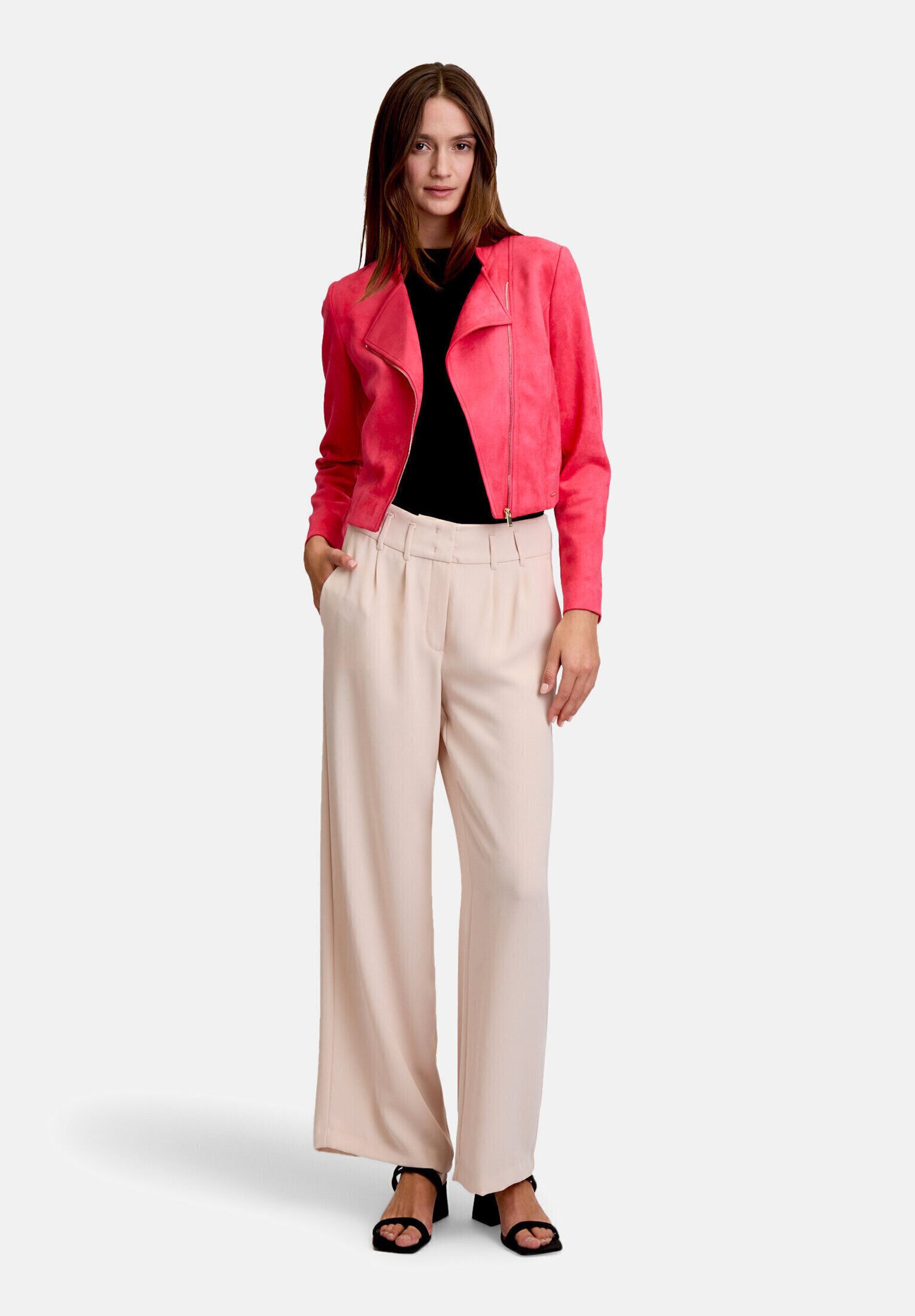 Betty&Co Jackenblazer Damen mit Stehkragen Material