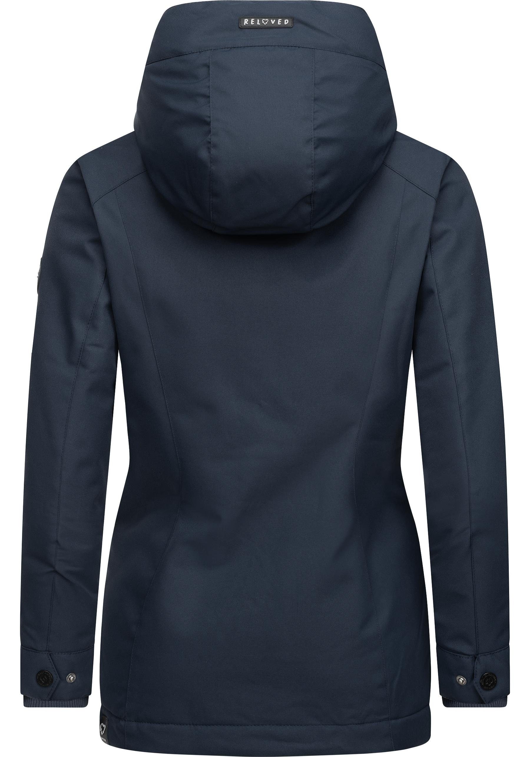 aus Jazmin navy recycelten Intl. Materialien Remake gefütterte Winterjacke Outdoorjacke II Ragwear