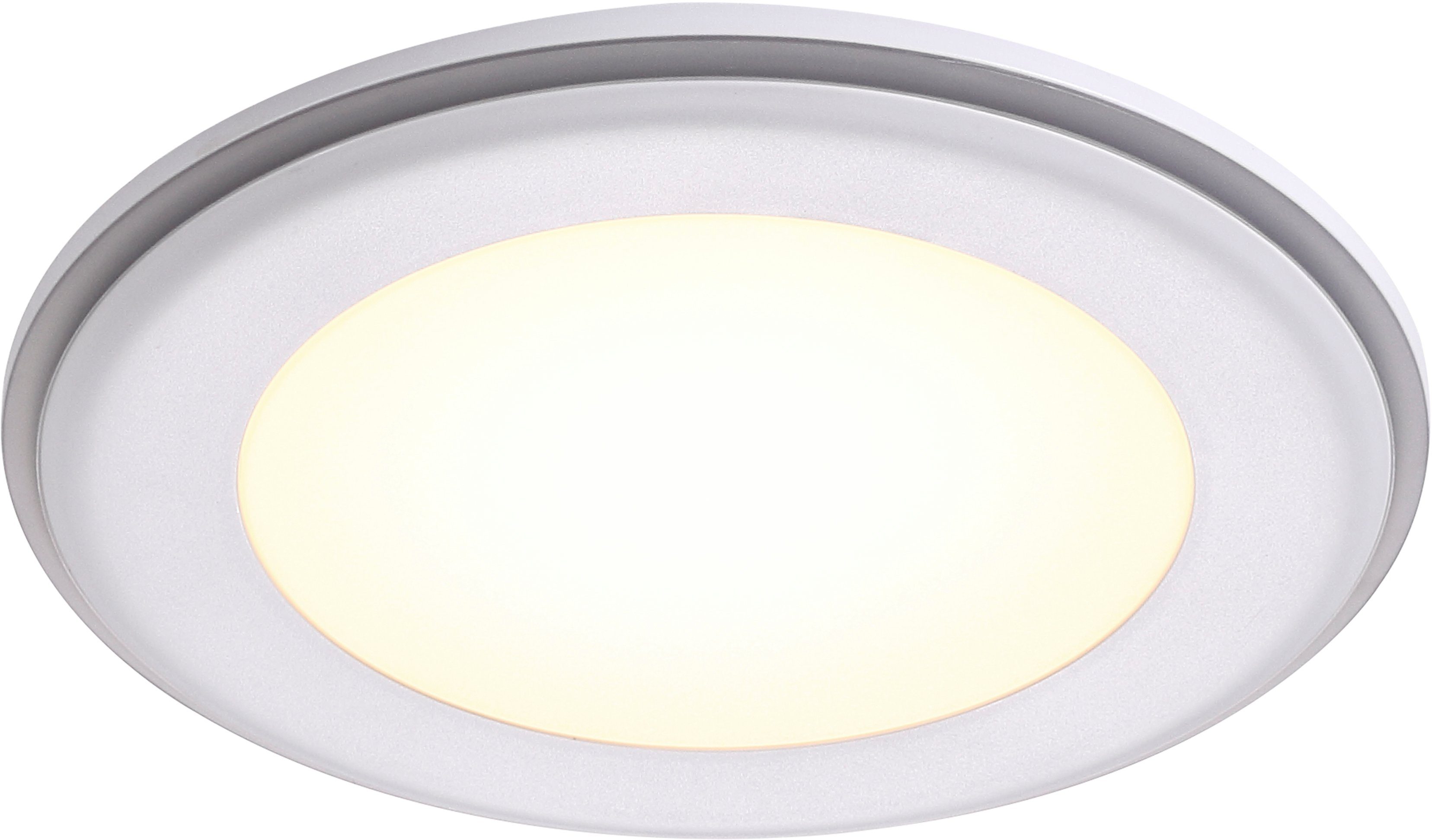 Nordlux integriert, fest Elkton, Einbauleuchte Dimmer LED LED integriertem Warmweiß, Einbaustrahler mit