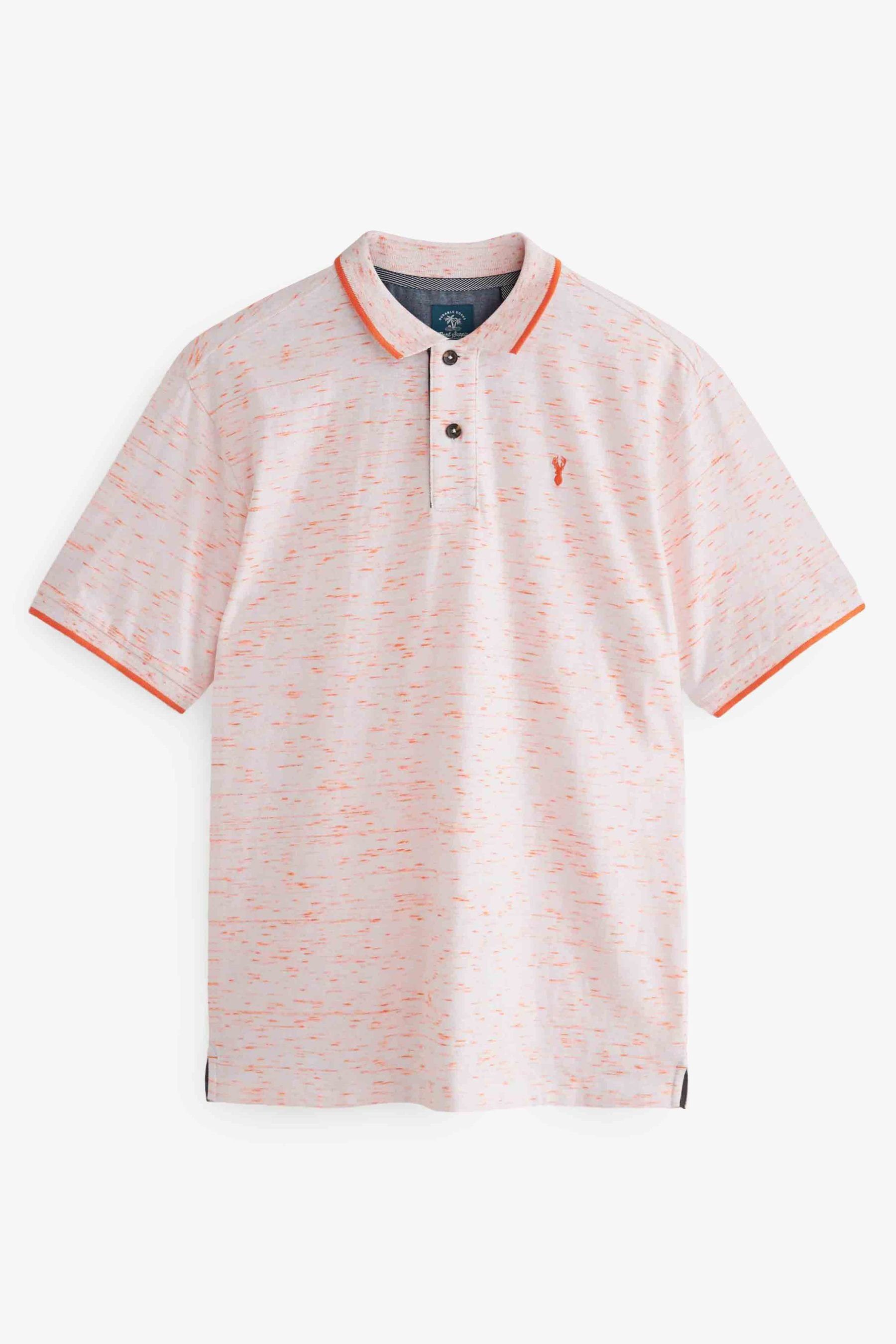 (1-tlg) Poloshirt Next Weiches Polo-Shirt White/Orange