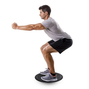 Body & Mind Balanceboard Deluxe Wackelbrett für Physio-Therapie-Kreisel-Training, Gleichgewichts-Trainer