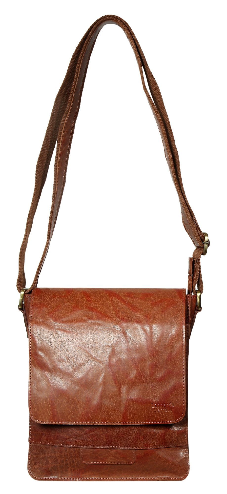 Leonardo Verrelli Umhängetasche Narin Damentasche aus Echtleder Ledertasche