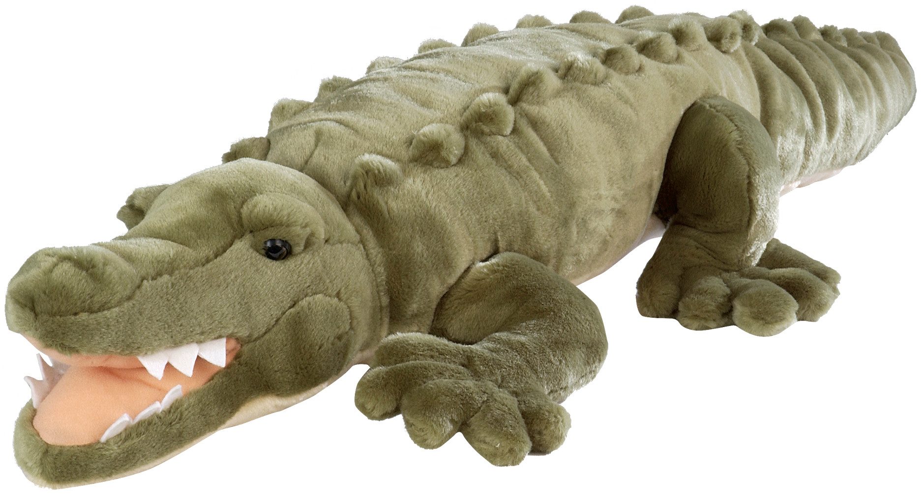 Kuscheltier Wild Republic Krokodil grün 76 cm Plüschkrokodil