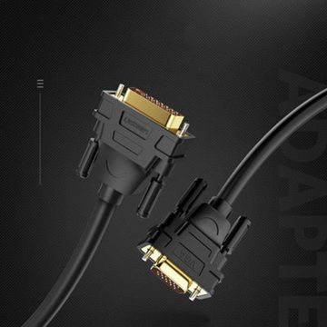 UGREEN Kabel Kabel DVI-I (Dual Link - 24+5) - VGA 2m schwarz (DV102) Video-Kabel