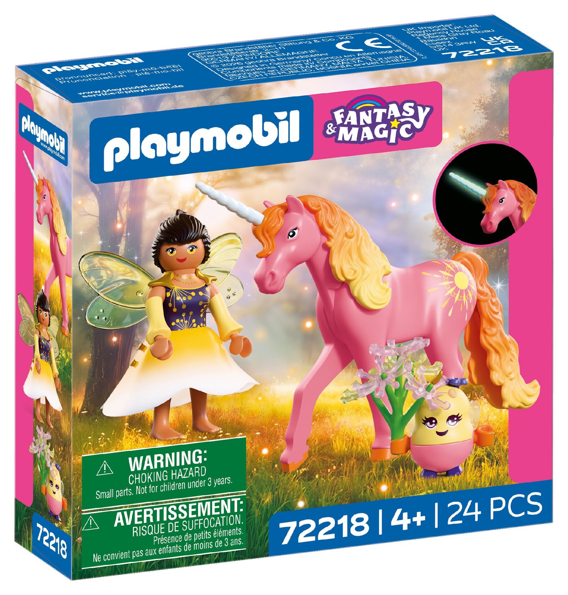 Playmobil® Sammeleinhorn Morgentau mit Fee (72218), Fantasy & Magic Konstruktions-Spielset, (24 St) – Bild 3 von 3