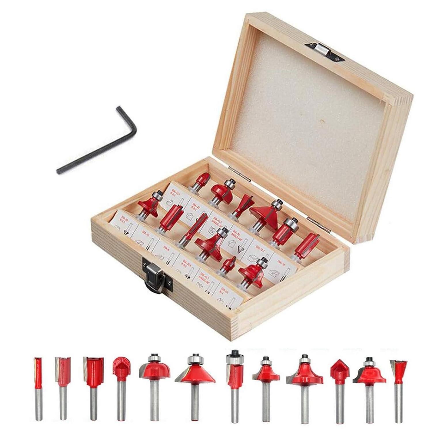 LuxusKollektion Sägeblatt Fräser-Set Oberfräse 12-teilig (12-St)