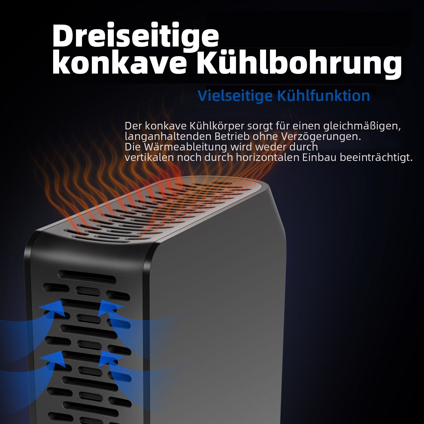 UnionSine Externe HDD-Festplatte 3,5“ HD3510 6TB USB 3.2 externe HDD-Festplatte (6TB) 3,5" 160-280 MB/S Lesegeschwindigkeit, 160-280 MB/S Schreibgeschwindigkeit – Bild 4 von 5