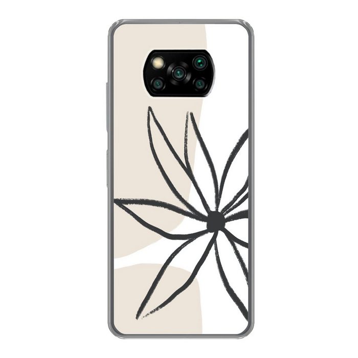 MuchoWow Handyhülle Blumen - Minimalismus - Pastell Phone Case Handyhülle Poco X3 Silikon Schutzhülle