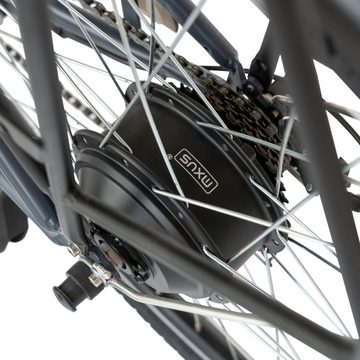 Myatu E-Bike 26 Zoll City-Pedelec, Elektrofahrrad für Damen und Herren ebike, 6 Gang, Kugelschaltung, Heckmotor, Hochleistungs-Akku mit langer Lebensdauer