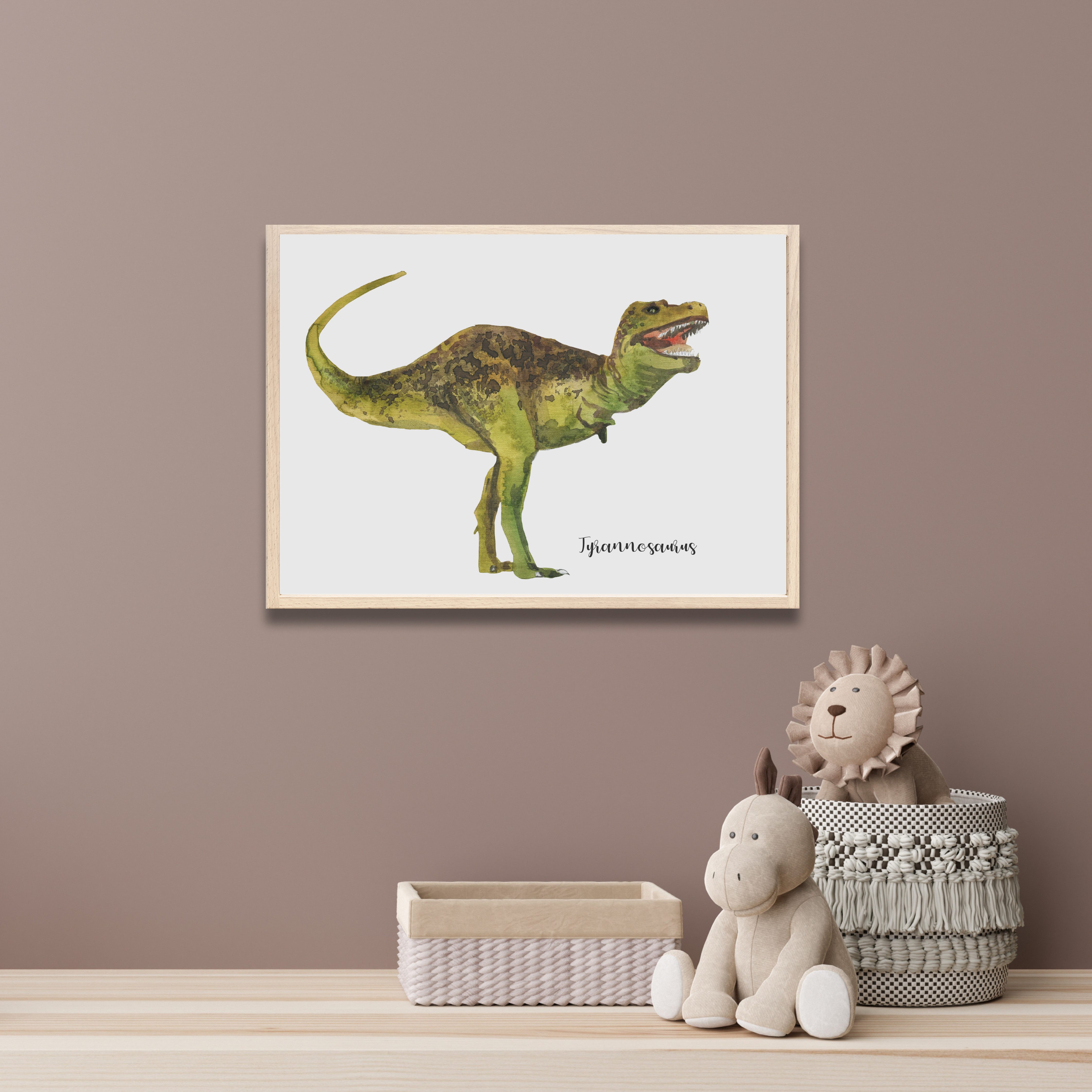 MeinBaby123® Poster Dinosaurier Poster, Dinosaurier Bilder, Babyzimmer Deko, Kinderzimmer Wandbilder – Bild 5 von 5