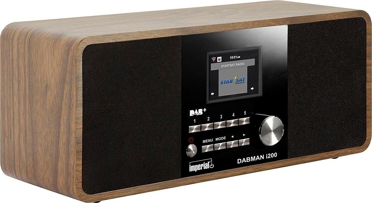(DAB) by Internetradio, FM-Tuner, RDS, DABMAN (Digitalradio holzoptik TELESTAR UKW W) 20 i200 (DAB), mit IMPERIAL Digitalradio