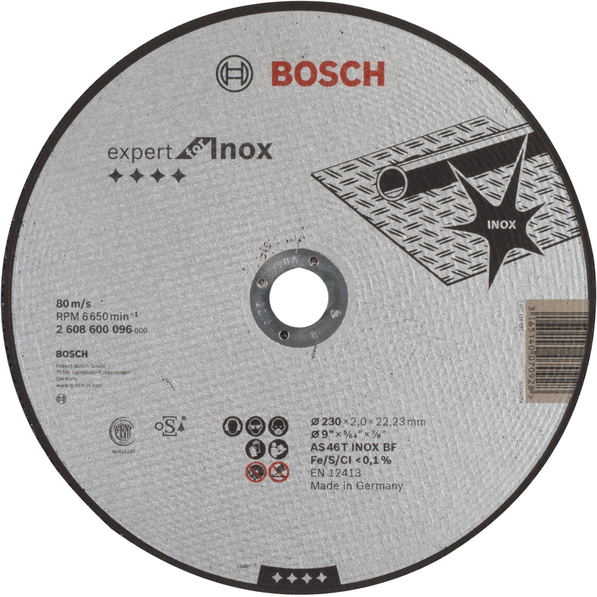 BOSCH Trennscheibe Trennscheibe Expert for Inox, Ø 230mm