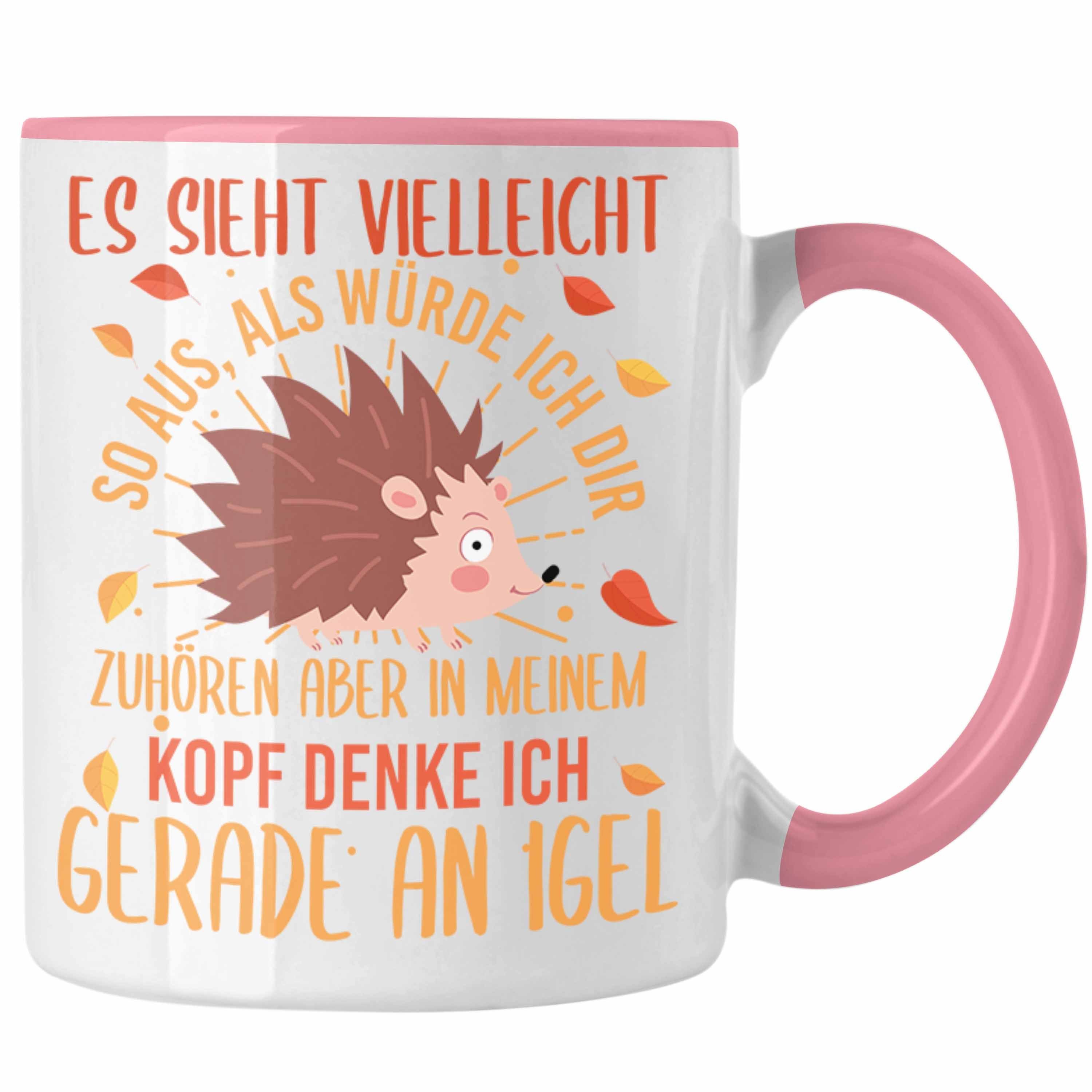 Grafik - Geschenk Lustige Rosa für Tasse als Igel Trendation Igel Tasse Liebhaber Trendation