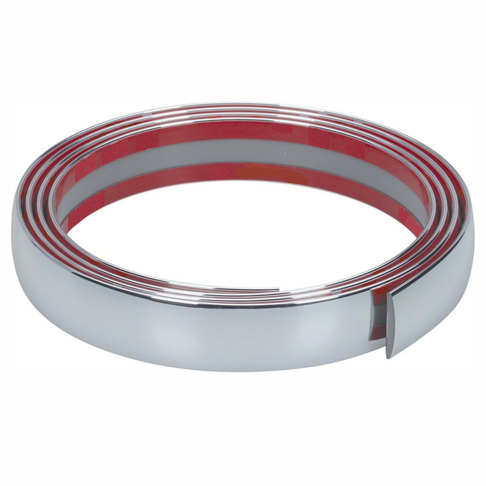 Zierleisten-Aufkleber Chrom 3M Chromzierleiste 2,45 m lang 35 mm breit selbstklebend