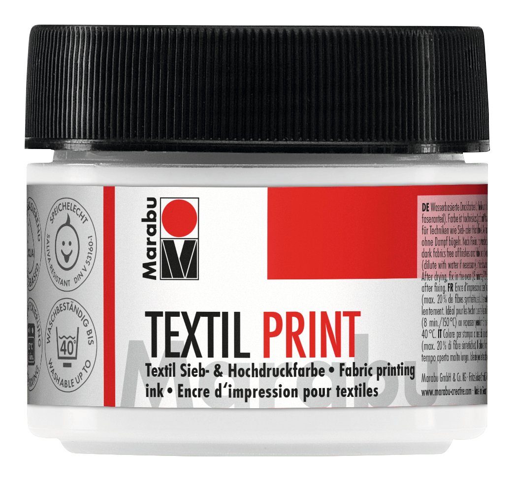 Marabu Textilfarbe Druckfarbe Textil Print, 100 ml