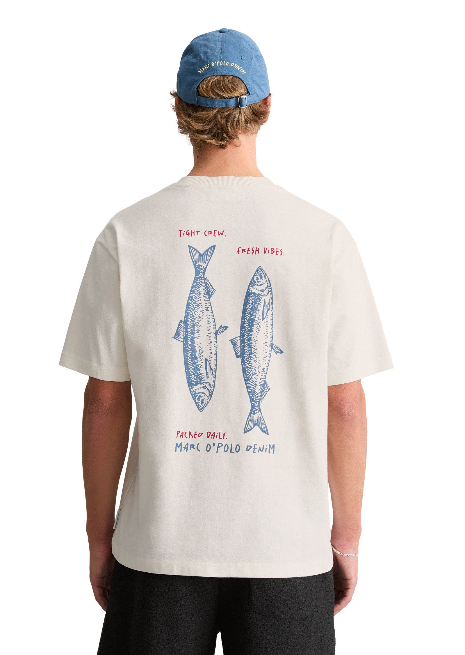 Marc O'Polo DENIM T-Shirt mit Rückenprint
