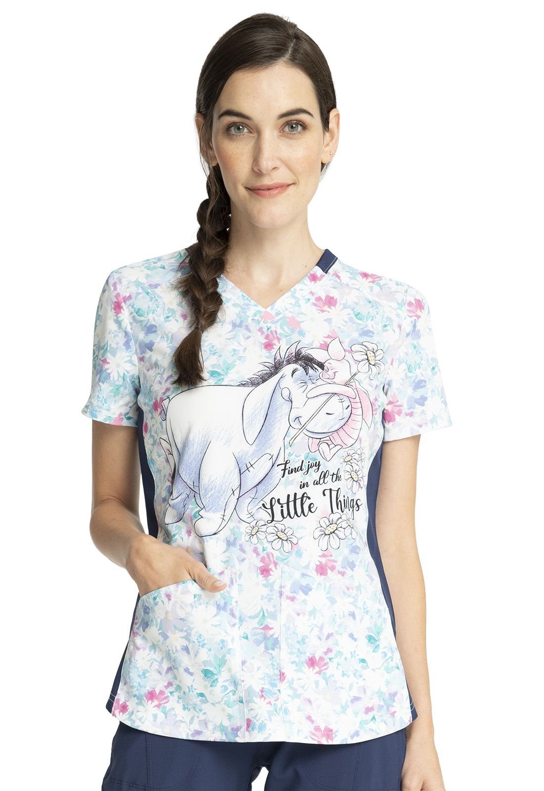Cherokee Funktionsbluse Bunt bedruckter Damen kasack "Ferkel & Ia" Kasack mit Motiv