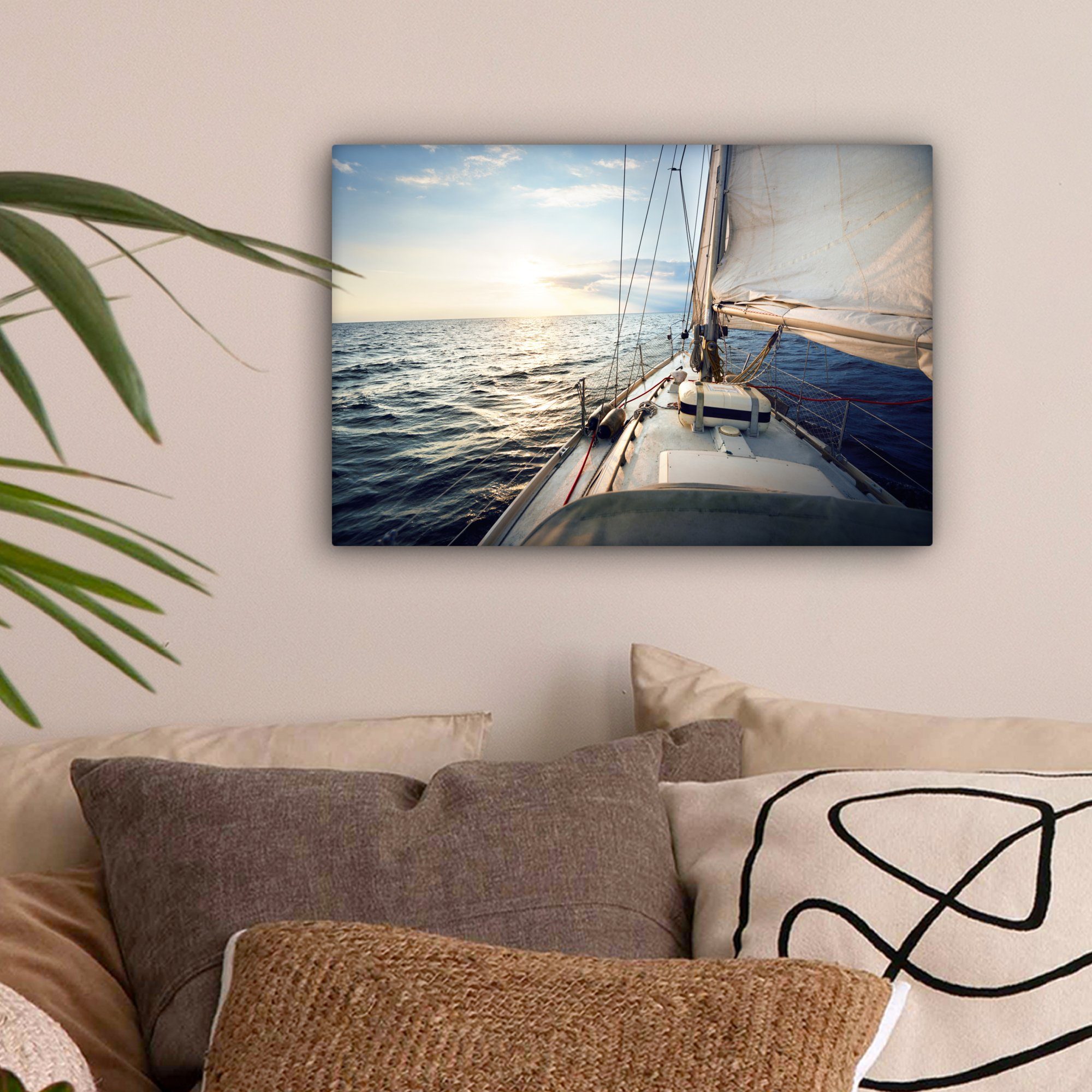 OneMillionCanvasses® Leinwandbild Meer - Segelboot - günstig online kaufen
