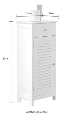 Saphir Badmöbel-Set Quickset 928 5-teilig, Waschbeckenunterschrank mit LED-Spiegel, (6-St), Hochschrank, Unterschrank, Hängeschrank, 6 Türen, Weiß Glanz