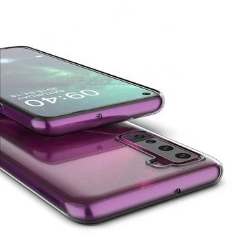 CoverKingz Handyhülle Huawei P40 Lite 5G Handyhülle Silikon Cover Case Tasche Transparent