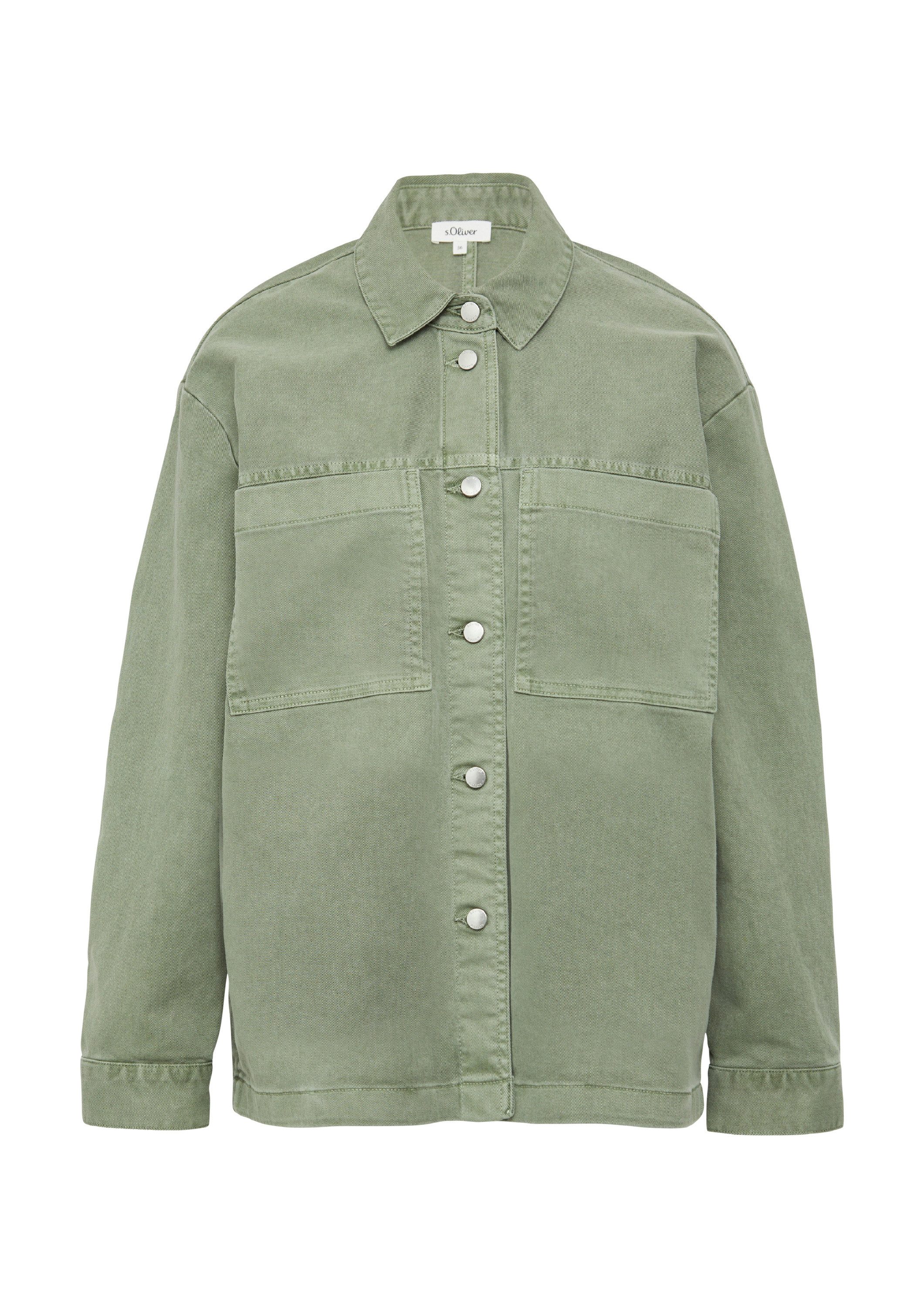 s.Oliver Hemdjacke Indoor-Jacke Overshirt aus Twill günstig online kaufen