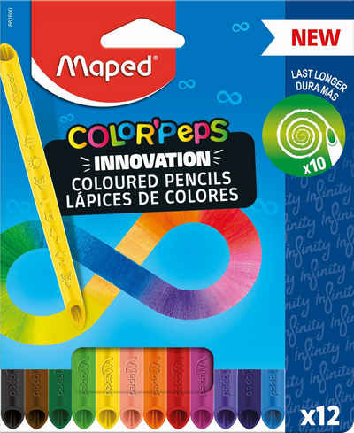MAPED Buntstift Farbstiftetui Color'Peps Infinity - 12er Kartonetui