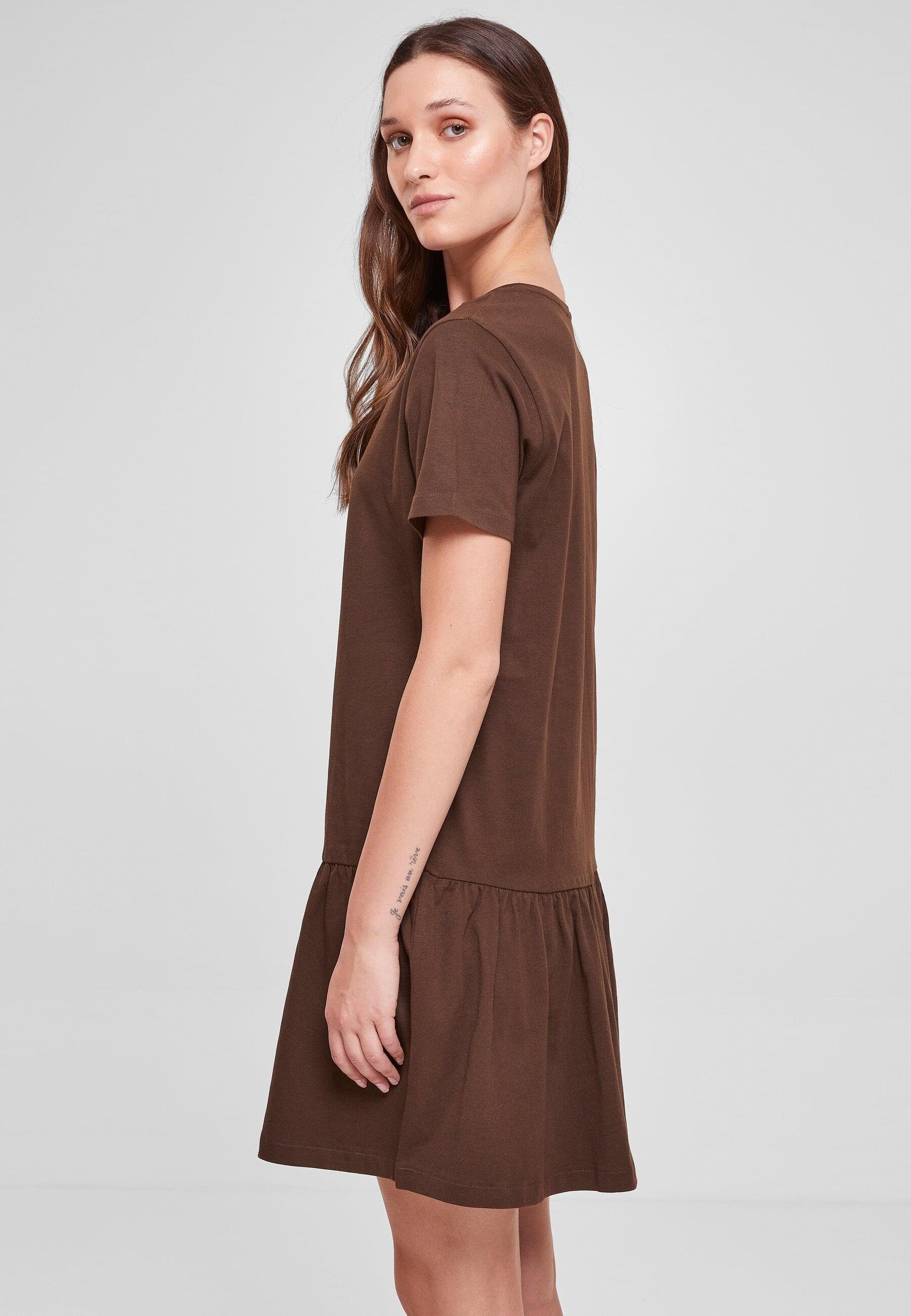 Damen Dress URBAN Valance brown Stillkleid CLASSICS Tee (1-tlg) Ladies