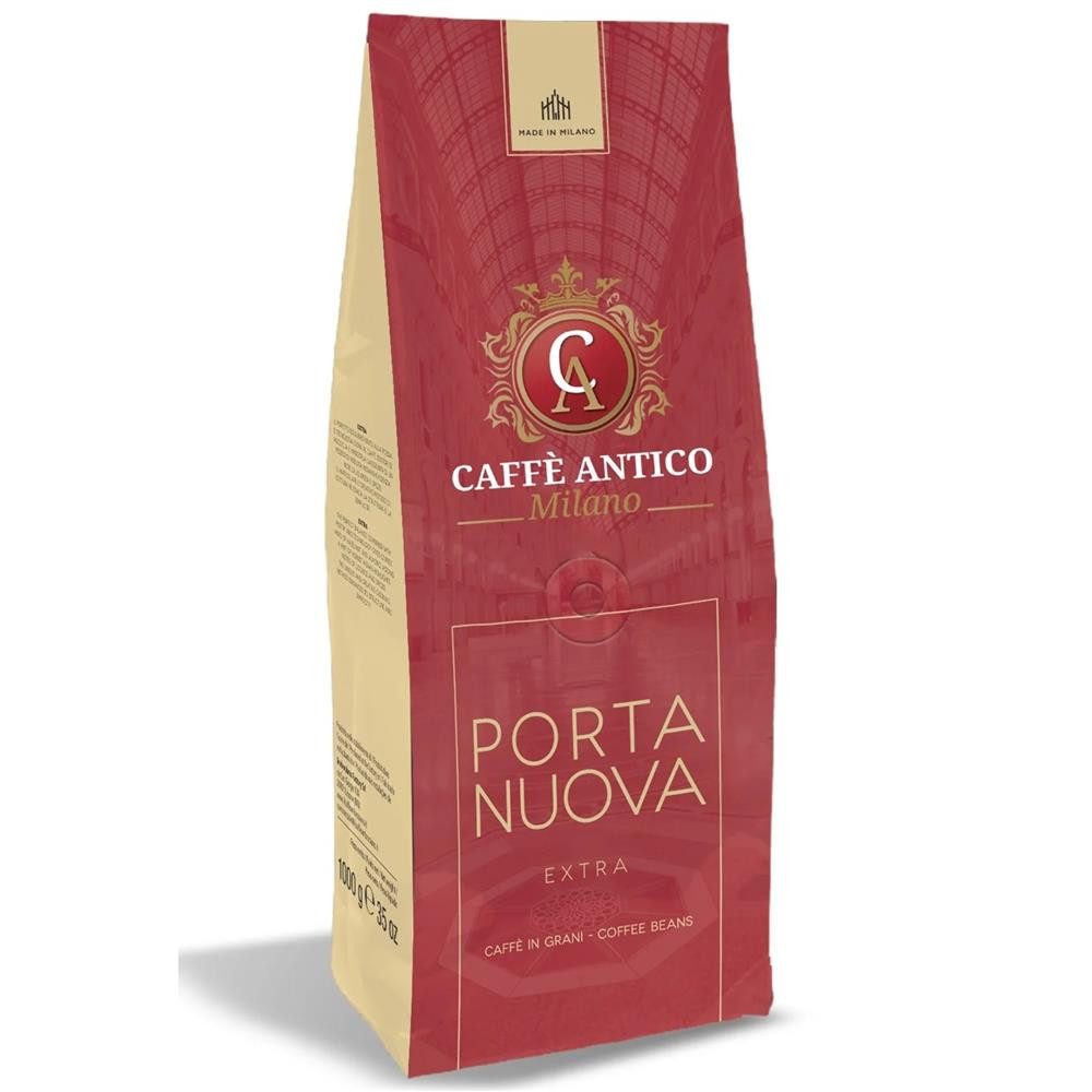 Caffe Antico Milano Porta Nuova 1kg Bohnen Kaffeebohnen, 1 x 1000 g, ausgewogen, aromatisch