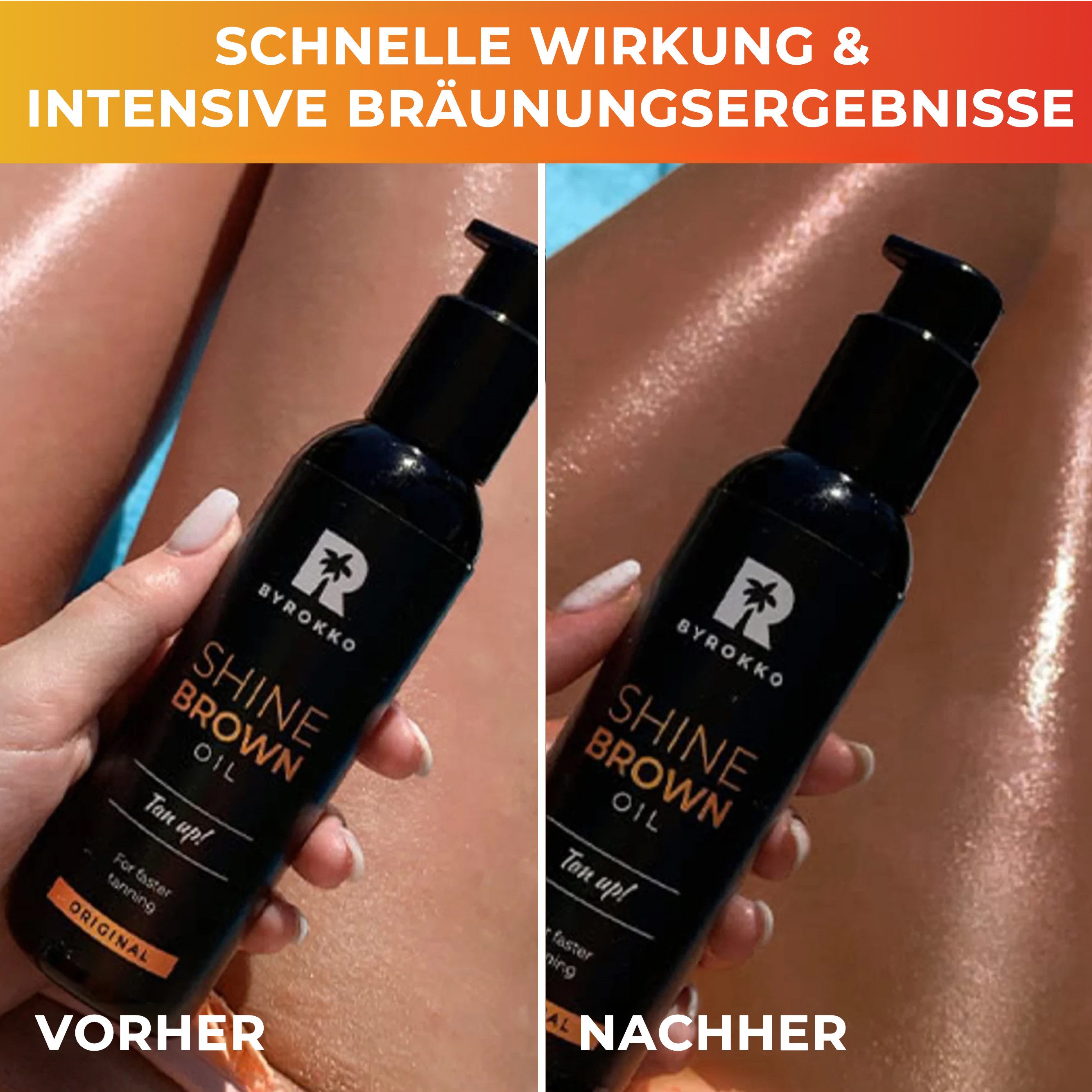 BYROKKO Selbstbräunungsöl Byrokko Shine Brown Oil Bräunungsöl 150ml, 1-tlg.