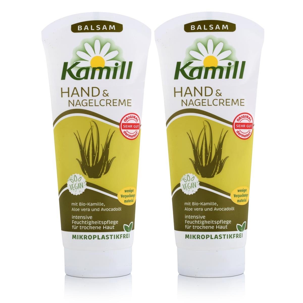 Kamill Hautcreme Kamill Hand & Nagelcreme Handcreme Kamillenextrakt (2er - 100ml Balsam