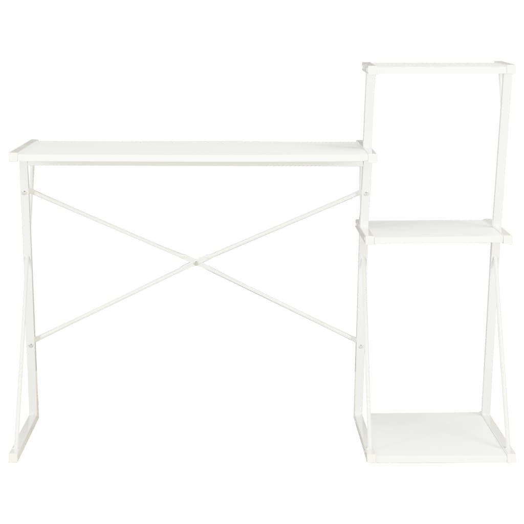 | Regal Schreibtisch Schreibtisch mit cm vidaXL Weiß Weiß Weiß 116×50×93