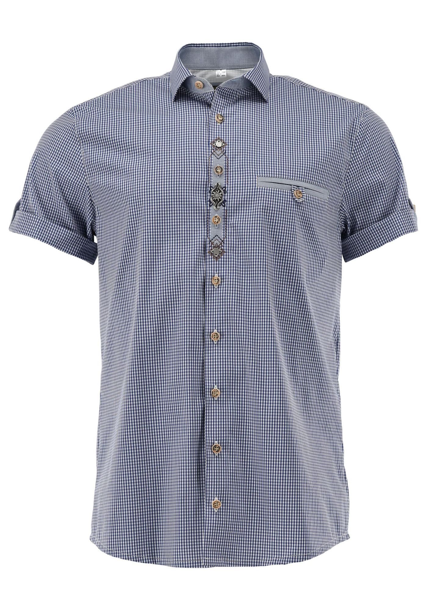 OS Trachten Trachtenhemd Zacla Regular Fit, Haifischkragen, Paspeltasche, v günstig online kaufen