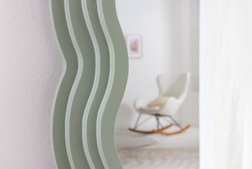 riess-ambiente Wandspiegel WAVE 160cm salbeigrün (Einzelartikel, 1-St), Flur · Kunststoff · Rahmen · Rundbogen · Ganzkörper · Groß · Modern