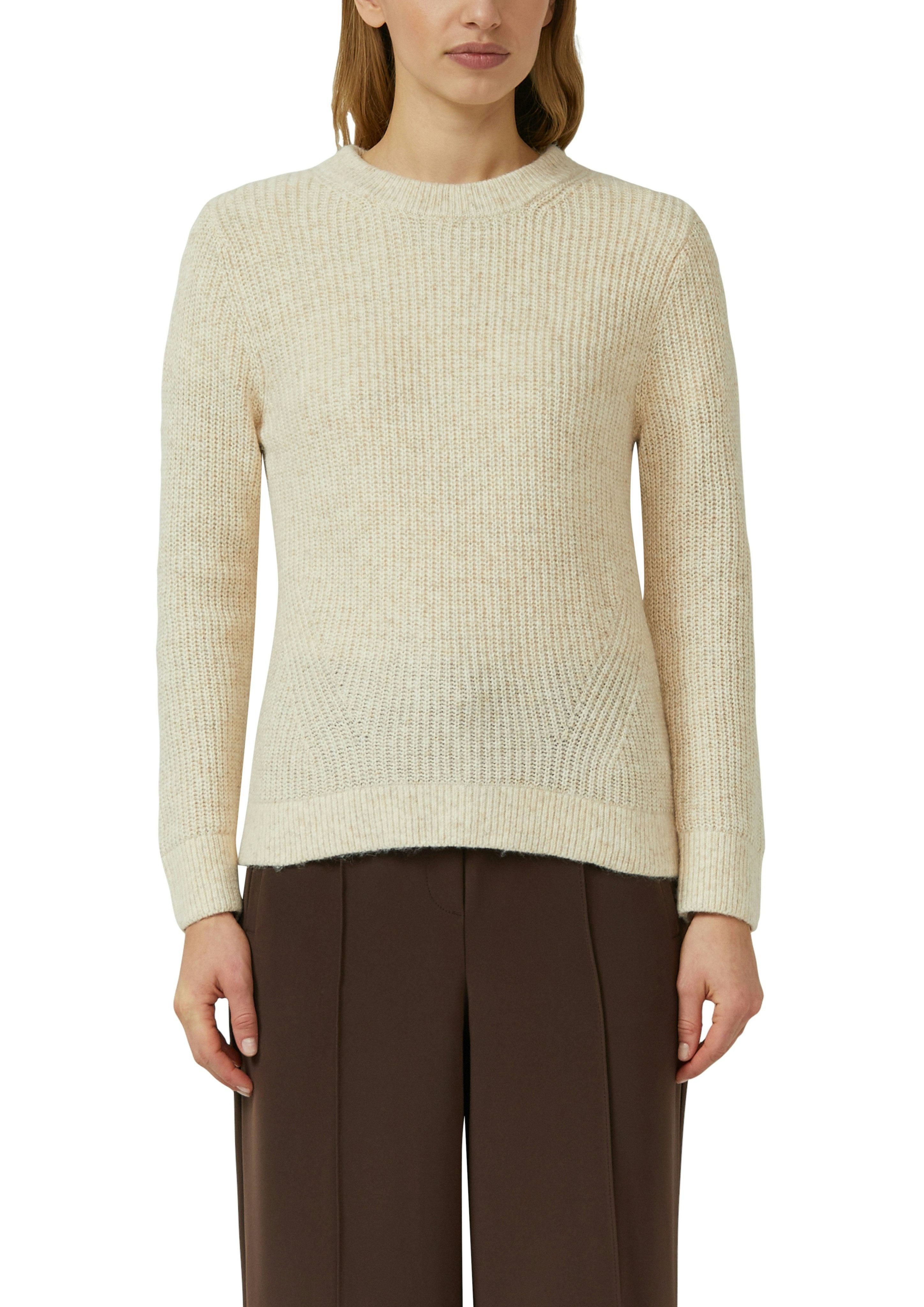 s.Oliver Strickpullover aus Wollmix und mit Strickmuster