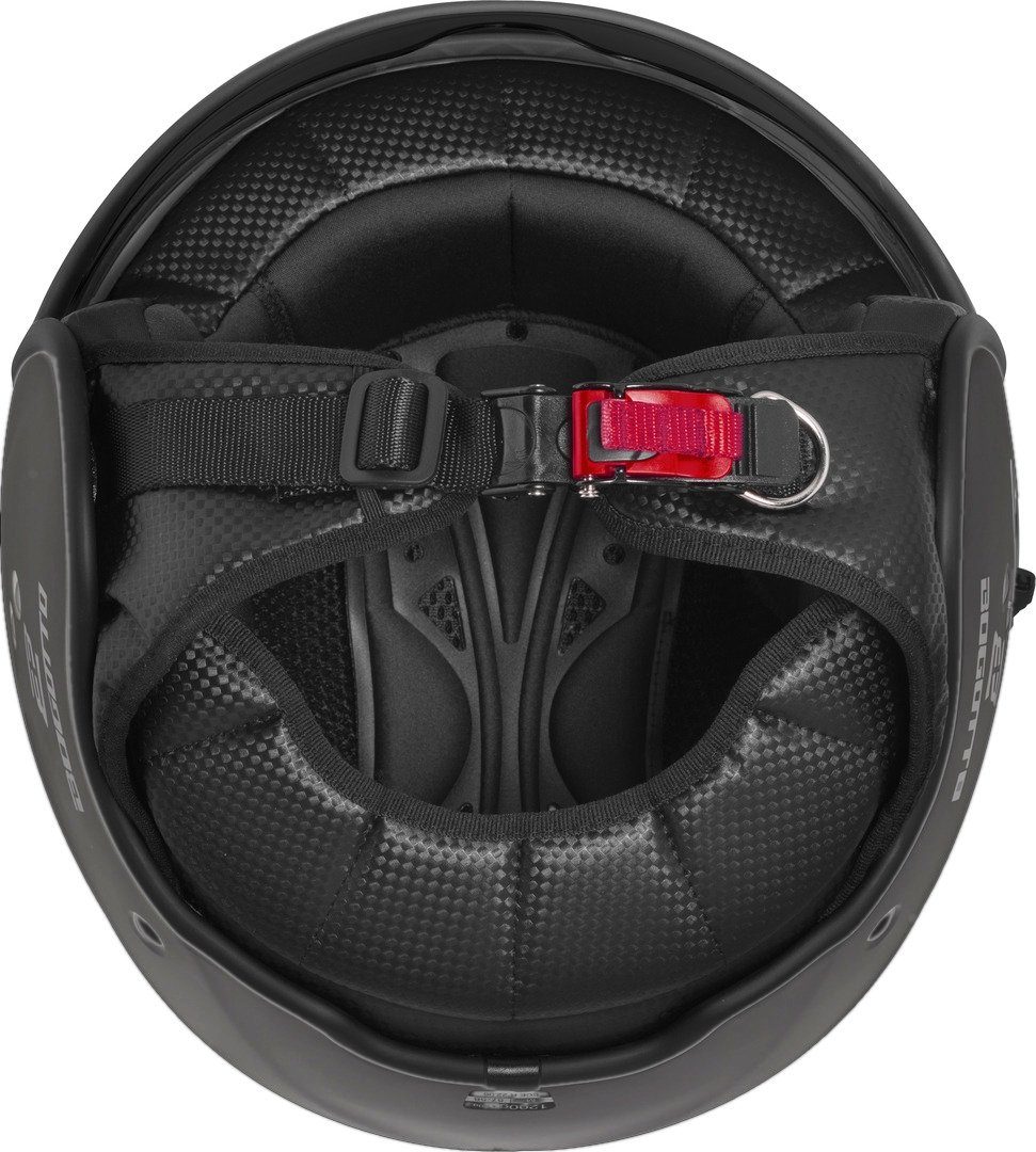 Bogotto Motorradhelm H595 SPN Jethelm, integriertes Sonnenvisier