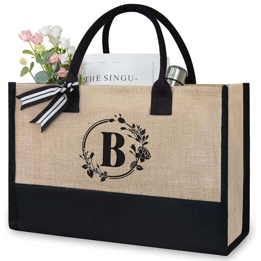 HAUSS SPLOE Henkeltasche Freizeittasche Tragetasche Canvas Einkaufstasche (Zeitungskorb Einkaufstasche Shopper Shopping Bag mit Top Griff, Schultertasche, Unitasche, Einkaufskorb, Einkaufsshopper), für Damen Frauen Jungen Freizeit Arbeit Business Schule Büro Einkaufen