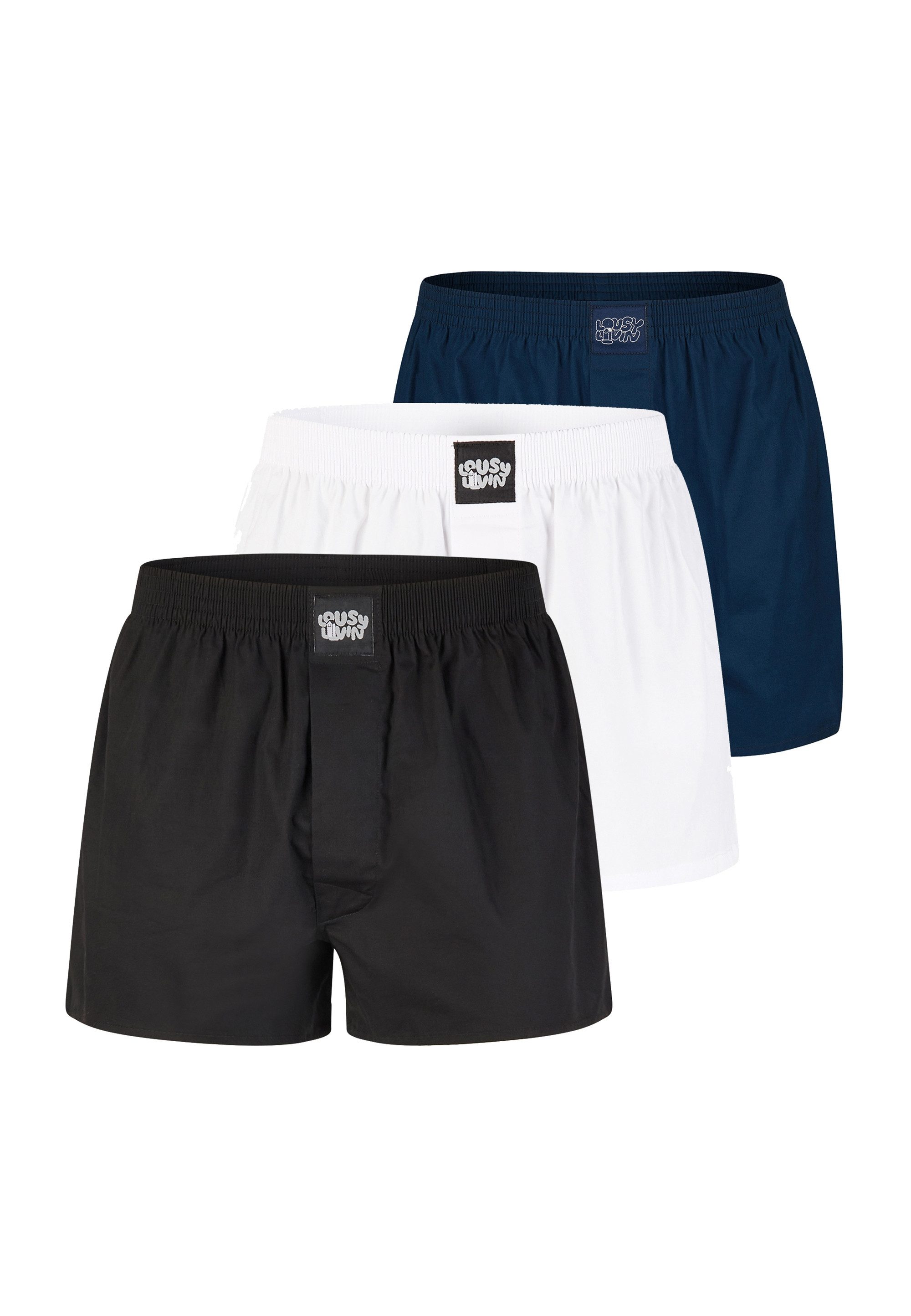 Boxershorts 3Pack Boxershorts Plain 3 Pack