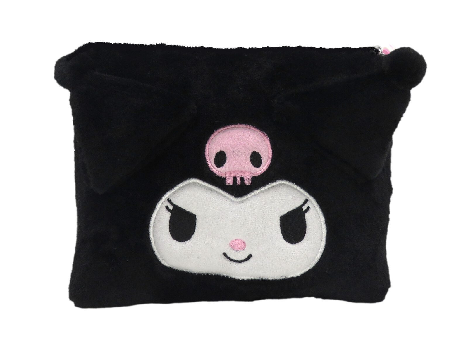 Hello Kitty Kulturbeutel - Kuromi Wende Plüsch Kosmetiktasche mit Reißverschluss (1-tlg) – Bild 3 von 5