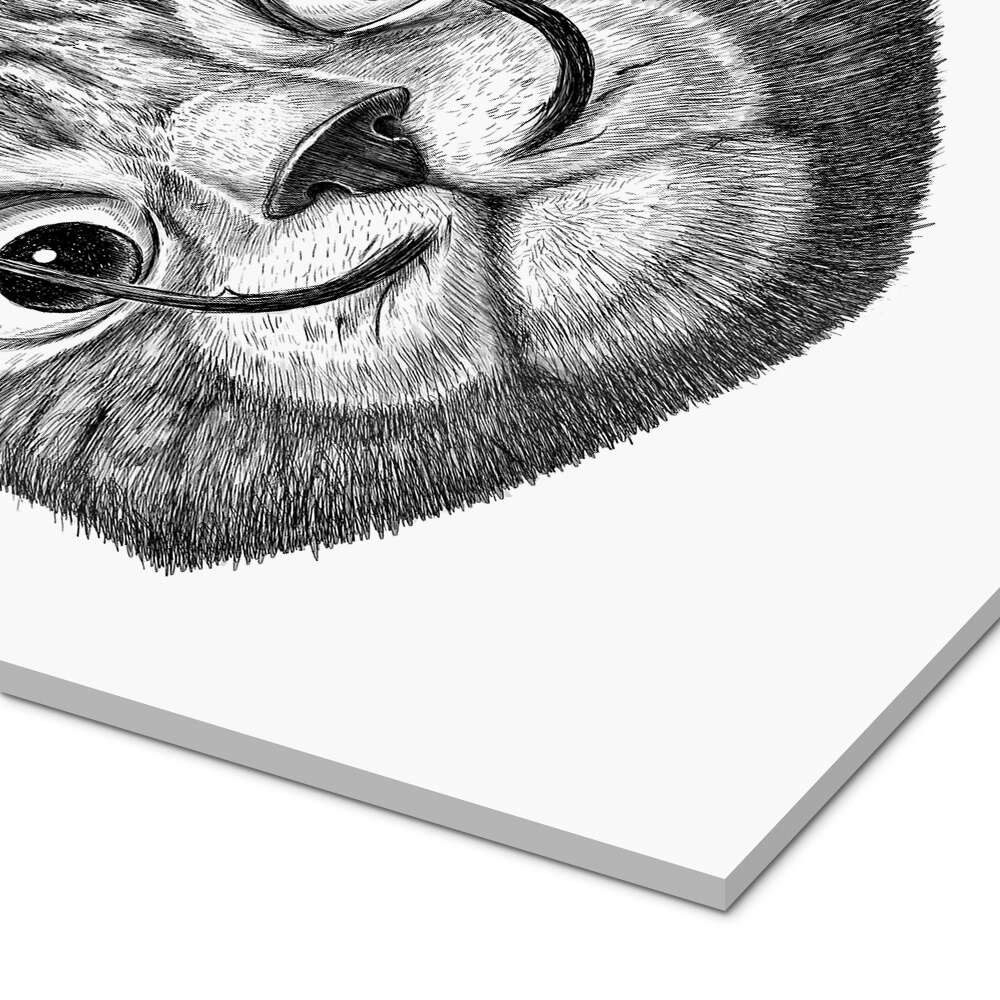 Posterlounge Wandbild Katze Dalí, Nikita Korenkov, erhältlich als Poster, Leinwandbild, Wandsticker oder Acrylglasbild