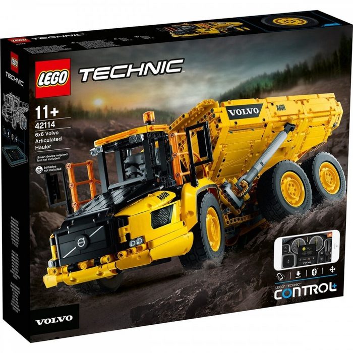 LEGO® Konstruktions-Spielset 42114 Technic Knickgelenkter Volvo-Dumper (6x6) Konstruktionsspielzeug