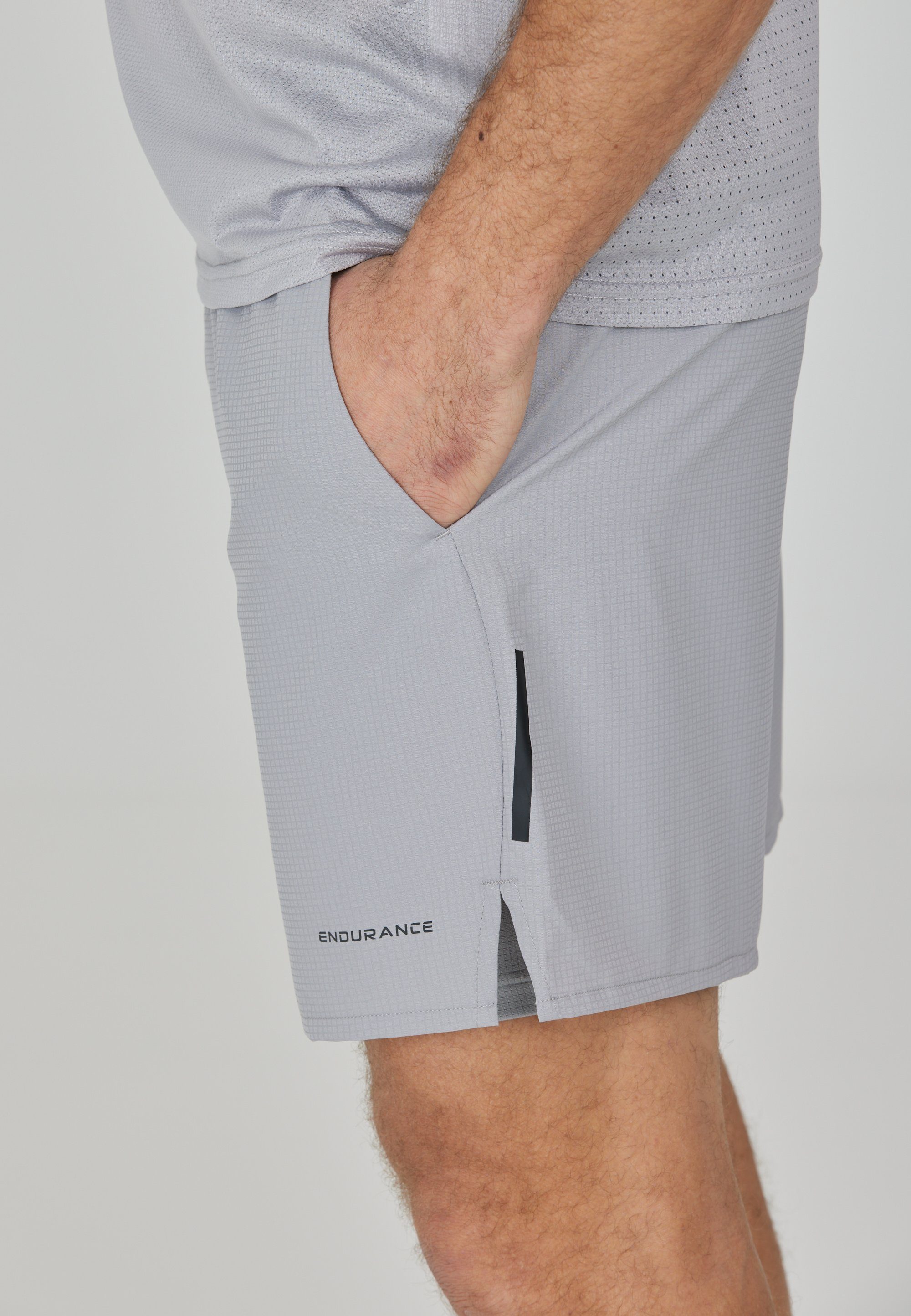 Shorts mit ENDURANCE Tights grau Air integrierter